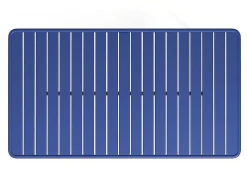 Conjunto De Jardim De Jardim Em Metal, Uma Mesa C. 160 Cm E 4 Cadeiras Empilhaveis Azul-Escuro - Mirmande