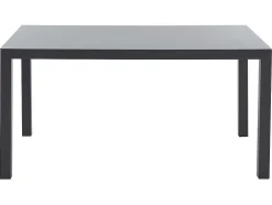 Conjunto De Jardim Em Aluminio, Uma Mesa C. 150 Cm E 6 Cadeiroes, Cinzento Antracite - Jolane