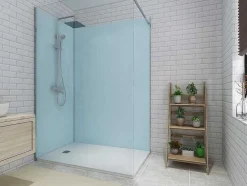 Conjunto De 2 Paineis De Parede De Casa De Banho Com Perfis Incluidos De C. 90 X L. 120 X A. 210 Cm