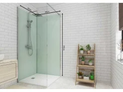 Conjunto De 2 Paineis De Parede De Casa De Banho Com Perfis Incluidos De 2X L. 90 X A. 210 Cm