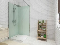 Conjunto De 2 Paineis De Parede De Casa De Banho Com Perfis Incluidos De 2X L. 90 X A. 210 Cm