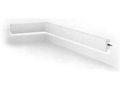 Conjunto De 3 RodaPés Em Polistireno C290 X A5 Cm Branco - Ardeo