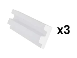 Conjunto De 3 RodaPés Em Polistireno C290 X A5 Cm Branco - Ardeo