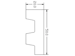 Conjunto De 3 RodaPés Em Polistireno C290 X A5 Cm Branco - Ardeo