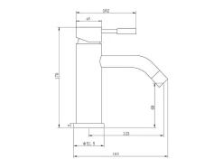Conjunto De 2 Torneiras Misturadoras Mecanicas Arredondadas Em Inox Escovado Preto Mate A17 Cm - Salavan