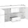 Conjunto Móvel De Tv + Aparador Lacado - Branco Lacado - Calisto