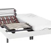 Conjunto Relaxamento Com Ripas E Estacas - Látex Pandora Ii De Dreamea - Motores Okin - Branco - 2X90X200 Cm