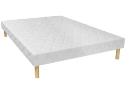 Conjunto Sommier + Colchão De Molas Ensacadas E Sobrecolchão Integrado 140X190 Cm - Altier Da Dreamea