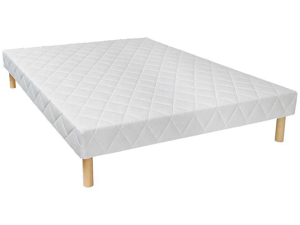 Conjunto Sommier + Colchão De Molas Ensacadas E Sobrecolchão Integrado 140X190 Cm - Altier Da Dreamea