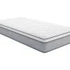 Conjunto Sommier + Colchão De Molas Ensacadas Esp. 22 Cm Serenite Da Ysmee - 90X200 Cm
