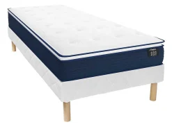 Conjunto Sommier + Colchão De Molas Ensacadas E Sobrecolchão Integrado 90X190 Cm - Altier Da Dreamea