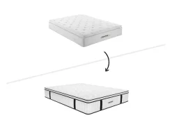 Conjunto Sommier E Colchão Antifogo Molas Ensacadas E Sobrecolchão Integrado 160X200 Cm - Delice Da Dreamea Hotel