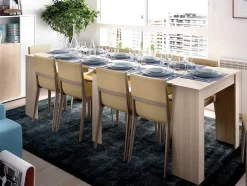 Consola Extensivel Onega - 10 Lugares - 4 Extensoes - Cor: Carvalho