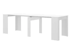 Consola Extensivel Onega - 10 Lugares - 4 Extensoes - Cor: Branca