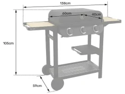 Cook'In Garden - Churrasqueira A Gas Flavo 60 Em Carrinho