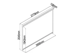 Cortina Retratil Para Pérgola Bioclimatica L2,78 X A2,05 M - Viadana