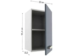 Cozinha Completa De Canto, 13 Elementos De Arrumação, Cinzento E Branco - Trattoria