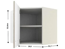 Cozinha Completa De Canto 11 Elementos De Arrumação Natural E Branco - Trattoria