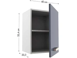 Cozinha Completa De 180 Cm Com 6 Compartimentos De Arrumação Cor Cinza E Branco - Trattoria