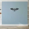 Decoração Metalica Aguia, Preto, 100X0,2X44 Cm, Epikasa
