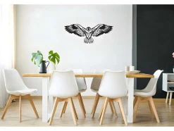 Decoração Metalica Aguia, Preto, 100X0,2X44 Cm, Epikasa