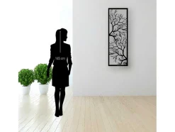 Decoração Metalica Arvore 29, Preto, 40X1,5X115 Cm, Epikasa