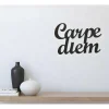 Decoração Metalica Carpediem, Preto, 50X1,5X38 Cm, Epikasa
