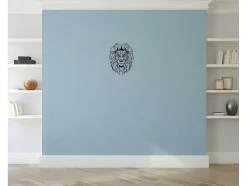 Decoração Metalica Leao 4, Preto, 40X1,5X50 Cm, Epikasa