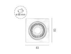 Destaque Juls, Cetim, 8,3X8,3X1 Cm, Epikasa