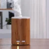 Diffuseur D'Aromes Par Ultrasons 12W Avec Led En Bambou Brun
