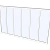 Divisória De Atelier Em Aluminio Termolacado Branco De 180X105 Cm - Bayview