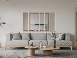 Divisória De Atelier Em Aluminio Termolacado Branco De 180X105 Cm - Bayview