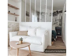Divisória De Atelier Em Aluminio Termolacado Branco De 180X105 Cm - Bayview