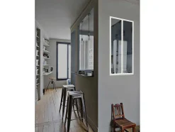 Divisória De Atelier Em Aluminio Termolacado Branco De 60X130 Cm - Bayview