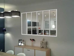 Divisória De Atelier Em Aluminio Termolacado Branco De 180X130 Cm - Bayview