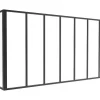 Divisória De Canto De Atelier Em Aluminio Termolacado C210 X L60 X A105 Cm Preto - Bayview