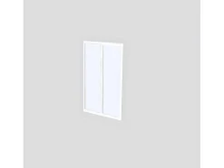 Divisória De Canto De Atelier Em Aluminio Termolacado C180 X L60 X A130 Cm Preto - Bayview