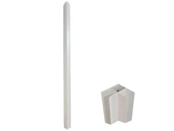 Divisória De Canto De Atelier Em Aluminio Termolacado C150 X L60 X A130 Cm Preto - Bayview