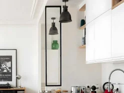 Divisória De Vidro Em Aluminio Termolacado 30 X 130 Cm Preto - Bayview