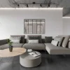 Divisória De Vidro Em Aluminio Termolacado Preto - 150X105 Cm - Bayview