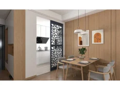 Divisória Em Aco Galvanizado L88 X A245 Cm Antracite Altura Ajustavel - Tirodi