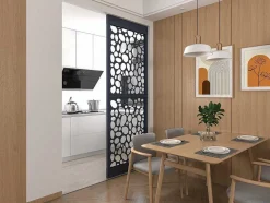 Divisória Em Aco Galvanizado L88 X A245 Cm Antracite Altura Ajustavel - Tirodi