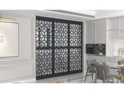 Divisória Em Aco Galvanizado L88 X A245 Cm Antracite Altura Ajustavel - Lateri