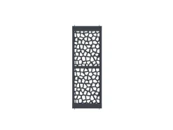 Divisória Em Aco Galvanizado L88 X A245 Cm Antracite Altura Ajustavel - Laduna