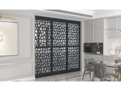 Divisória Em Aco Galvanizado L88 X A245 Cm Antracite Altura Ajustavel - Laduna