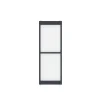 Divisória Envidracada Em Aluminio L88 X A245 Cm Antracite - Altura Ajustavel - Sagar
