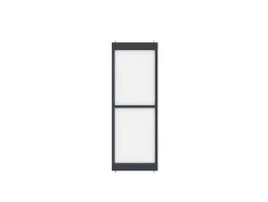 Divisória Envidracada Em Aluminio L88 X A245 Cm Antracite - Altura Ajustavel - Sagar