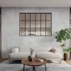 Divisória Estilo Estufa Aluminio Termolacado, 180X130 Cm, Preto - Oransa