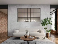 Divisória Estilo Estufa Aluminio Termolacado 210X130 Cm, Preto - Oransa