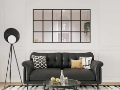 Divisória Estilo Estufa Aluminio Termolacado 180X105 Cm, Preto - Oransa